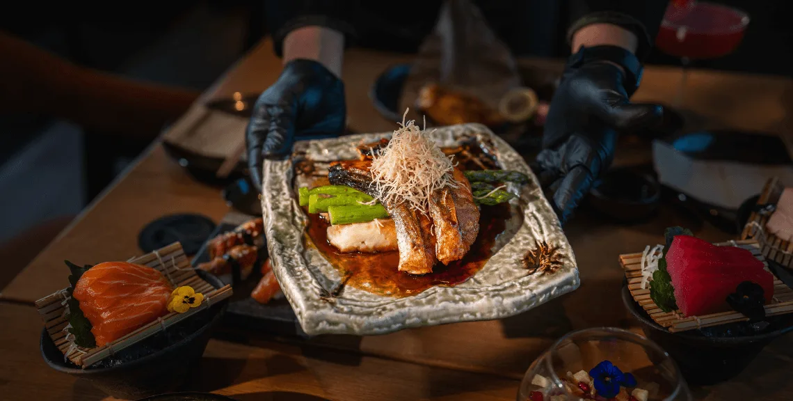 japanese food on a plate